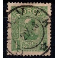 1907 - Norge - AFA 67 - Haakon VII - Frimærke - Stemplet.